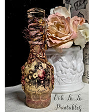 Load image into Gallery viewer, Ooh La La Altered Bottle~ Happy Easter~ handcrafted