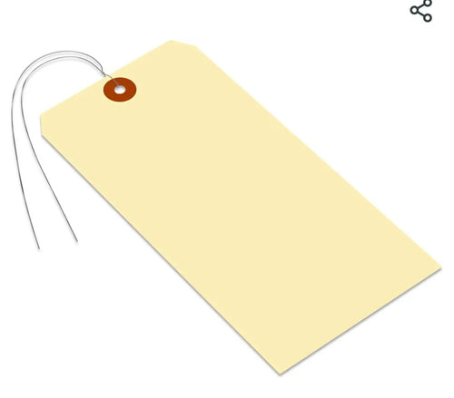 MANILLA TAGS- 20 (twenty) 6 1/4