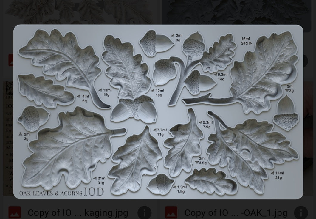 Summer/Fall 2024 OAK LEAVES & ACORNS MOULD 6