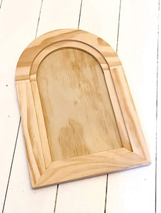 ARCHED WOOD GALLERY BLANK HOLIDAY