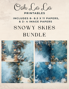 Snowy Skies Bundle- Ooh La La Printables