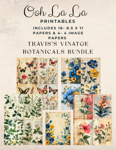 Travis's Vintage Botanicals Bundle- Ooh La La Printables