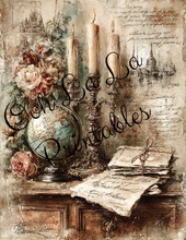 Load image into Gallery viewer, Romantic Vintage Study-       Ooh La La Printables