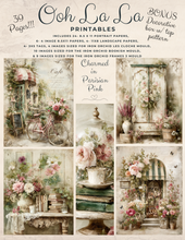 Load image into Gallery viewer, Charmed in Parisian Pink- Ooh La La Printables