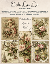 Load image into Gallery viewer, Celebration Rose de Noel- Ooh La La Printables