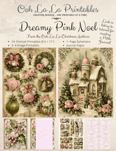 Load image into Gallery viewer, Dreamy Pink Noel- Ooh La La Printables