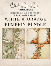 Load image into Gallery viewer, White &amp; Orange Pumpkins Bundle- Ooh La La Digital Printables