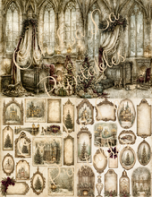 Load image into Gallery viewer, Yuletide Castle- Ooh La La Printables
