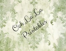 Load image into Gallery viewer, White Botanical Journal- Ooh La La Printables