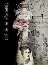 Load image into Gallery viewer, Ooh La La Altered Bottle "Victorian Grace"