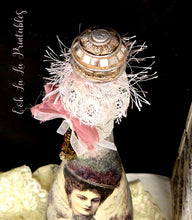 Load image into Gallery viewer, Ooh La La Altered Bottle "Victorian Grace"
