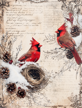 Load image into Gallery viewer, Christmas Florals &amp; Cardinals (Soft)- Ooh La La Printables
