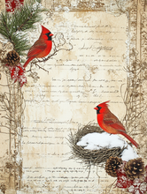 Load image into Gallery viewer, Christmas Florals &amp; Cardinals (Soft)- Ooh La La Printables