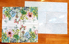 Load image into Gallery viewer, NAPKINS FOR DECOUPAGE~ SUCCULENTS &amp; DAMASK~ SET OF 3