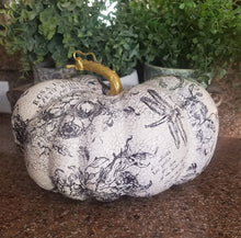 Load image into Gallery viewer, A Foolproof Stamping Method for any shaped surface- Rose Toile Pumpkin Tutorial Class