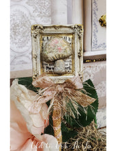 Load image into Gallery viewer, PINK &amp; GOLD MUSHROOM PLANT STAKE EMBELLIE HANDCRAFTED