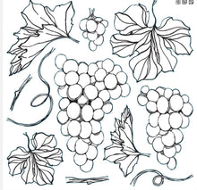Load image into Gallery viewer, GRAPES- 12X12 IRON ORCHID DECOR STAMP
