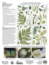 Load image into Gallery viewer, IRON ORCHIDS DESIGNS FRONDS BOTANICAL TRANSFER PAD 4~ 12&quot;X16&quot; SHEETS